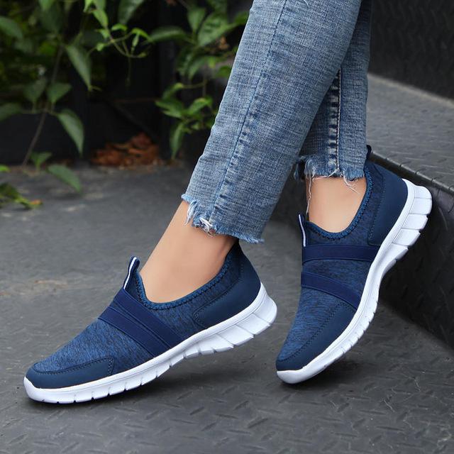 Sneakers Women Breathable Mesh Shoes Woman Ballet Slip On Flats Loafers Ladies Shoes Creepers tenis feminino - Trend Catalog