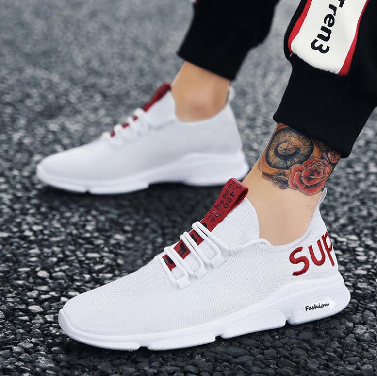 Men and Women Sneakers Outdoor Walking Lace up Breathable Mesh Super Light Jogging Sports Running Shoes - Trend Catalog - 