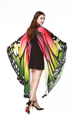 7 Colors Women Scarf Pashmina Butterfly Wing Cape Peacock Shawl Wrap Gifts Cute Novelty Print Scarves Pashminas - Trend Catalog