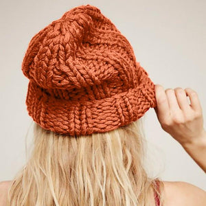Winter Women Hat 2019 New Autumn Faux Fur Female Warm Cap Knitted Beanie Girl Hats Woman Bonnet Femme Chunky Thick Stretchy Hats - Trend Catalog - 