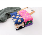 Women Socks Funny Cute Cartoon Fruits Banana Avocado Lemon Egg Cookie Donuts Food Happy Japanese Harajuku skateboard Socks - Trend Catalog