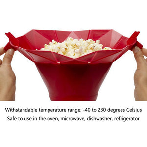 Silicone Popcorn Box Maker Foldable Microwave PopCorn Box Puffed Rice Bowl Home Kitchen Dedicated - Trend Catalog - 