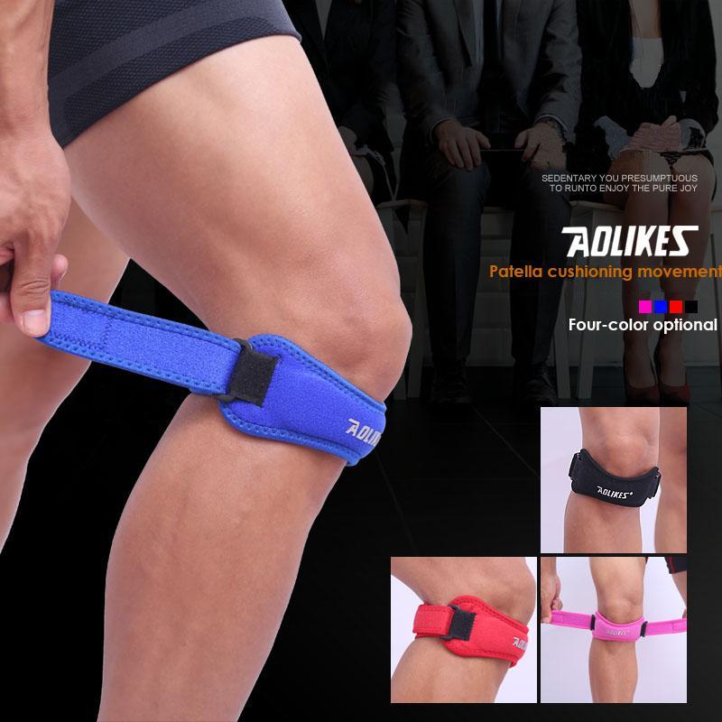 Aolikes 1PCS Adjustable Knee Patellar Tendon Support Strap Band Support Brace Pads for Running basketball Outdoor Sport - Trend Catalog
