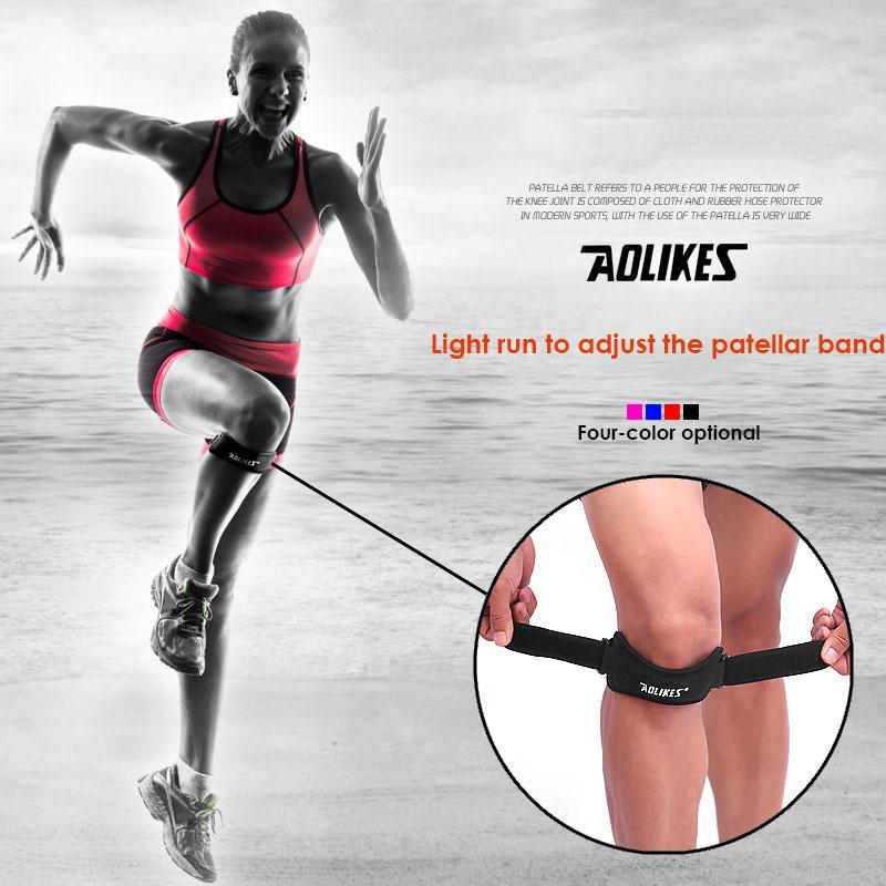 Aolikes 1PCS Adjustable Knee Patellar Tendon Support Strap Band Support Brace Pads for Running basketball Outdoor Sport - Trend Catalog