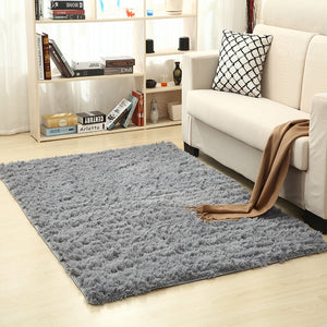 Super Soft Silk Wool Rug Indoor Modern Shag Area Rug Silky Rugs Bedroom Floor Mat Baby Nursery Rug Children Carpet - Trend Catalog - 