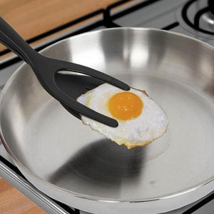 2 in 1 Grip and Flip Tongs, Egg Spatula & Tongs, Clamp Pancakes, Fried Egg, French Toast, and Omelet, etc...  Kitchen Accessories - Trend Catalog - 2 in 1 Grip and Flip Tongs