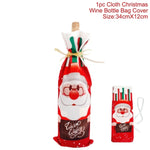 FengRise Christmas Decorations for Home Santa Claus Wine Bottle Cover Snowman Stocking Gift Holders Xmas Navidad Decor New Year - Trend Catalog - 