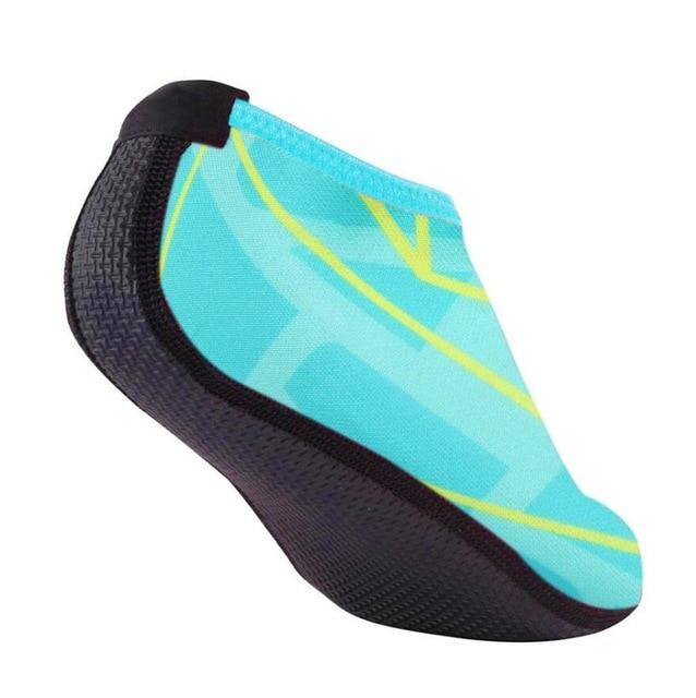 Men Woman Barefoot Skin Sock Striped Shoes Beach Pool Water Socks GYM Aqua Beach Swim Slipper On Surf Aqua Shoes - Trend Catalog