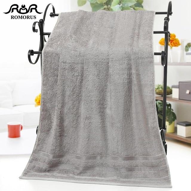 ROMORUS 100% Bamboo Fiber Towels Purple Gray Brown Bath Face Towel Set Cool Bamboo Absorbent Healthy Bathroom Towels for Adults - Trend Catalog