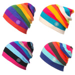 Outdoor Beanies Cap Casual Striped Knitted Hat Headwear Snowboarding Skiing Skating Cycling Apparel Accessories - Trend Catalog - 