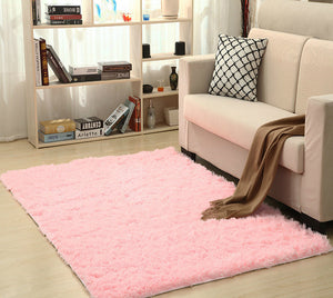 Super Soft Silk Wool Rug Indoor Modern Shag Area Rug Silky Rugs Bedroom Floor Mat Baby Nursery Rug Children Carpet - Trend Catalog - 