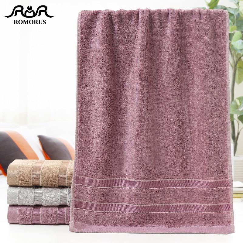 ROMORUS 100% Bamboo Fiber Towels Purple Gray Brown Bath Face Towel Set Cool Bamboo Absorbent Healthy Bathroom Towels for Adults - Trend Catalog