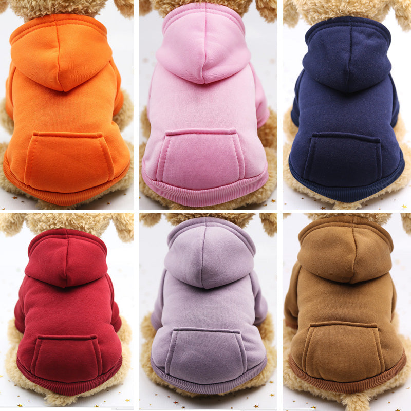 Dogs clothes Dog Hoodies Autumn and winter warm sweater For Dogs Coat Jackets Cotton Puppy Pet Overalls For Costume Cat clothes