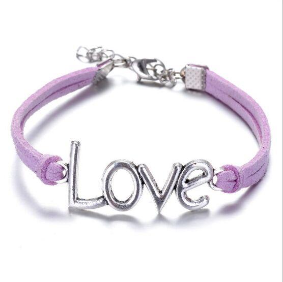 Infinity handmade bracelet Vintage Love Charms Infinity Bangles Leather BraceletI - Trend Catalog