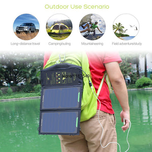 Solar Panel 10W 5V Solar Charger Portable Solar Battery Chargers Charging for Phone for Hiking etc. Outdoors.