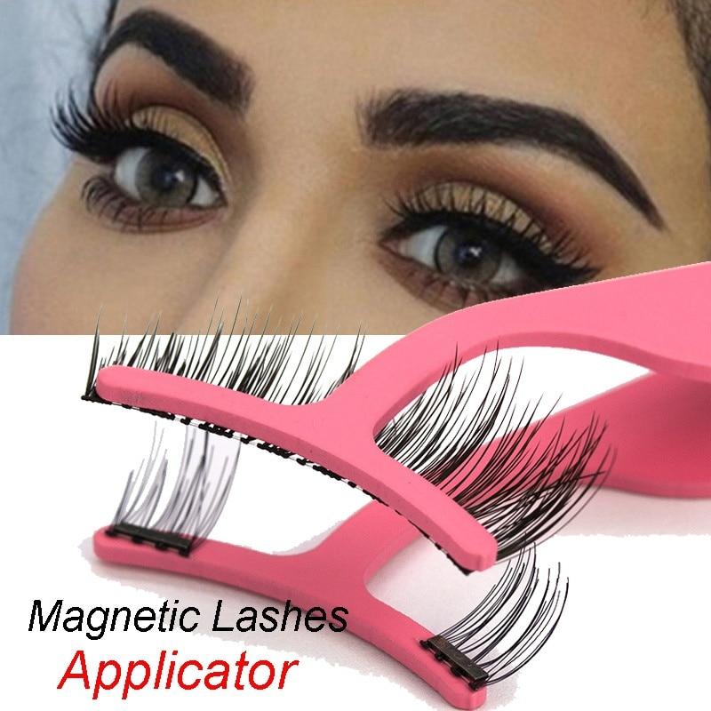 False Eyelash Tweezers Fake Eye Lash Applicator Eyelash Extension Curler Nipper Auxiliary Clip Clamp Makeup Forceps Tools - Trend Catalog