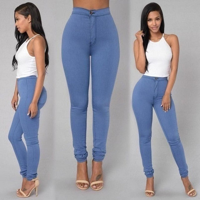 Plus Size High Waist Skinny Jeans - Trend Catalog - 