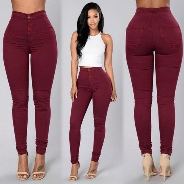 Plus Size High Waist Skinny Jeans - Trend Catalog - 