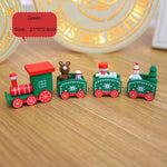 Christmas Train Painted Wood Christmas Decoration for Home Merry Christmas Ornament Navidad 2019 Xmas Decoration New Year Gift,Q - Trend Catalog