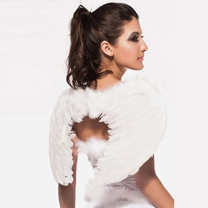 1Pc 4 Color Adult Angel Wings Dress Up Costume Fashion Girls Feather Fairy Pretty Halloween Cosplay Wing Party Supplies - Trend Catalog