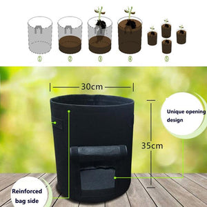 3 Size Plant Grow Canvas Pots, home garden, Potato, greenhouse, Vegetable Growing. - Trend Catalog - 3 Size Plant Grow Bags