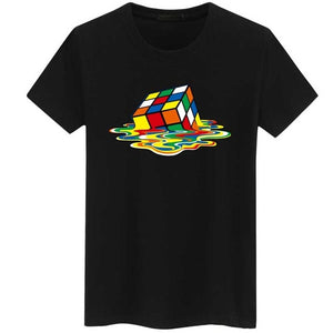 Rubik Cube Print T Shirts Men & Women Fashion Design Summer O-neck Plus size 5XL Short Sleeve the big bang theory Tee streetwear - Trend Catalog - 