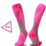 Men & Women New Compression Long Running Socks Men High Elastic Sports Stocking Running Cycling High Compression Leg Support - Trend Catalog