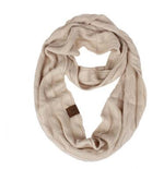 Winter Knitted Cable Ring Scarf Female Autumn Infinity Scarves - Trend Catalog