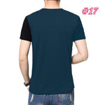 M-3XL Mens T Shirt Short Sleeve Crew Neck T-shirt Slim Fit Casual Tshirt