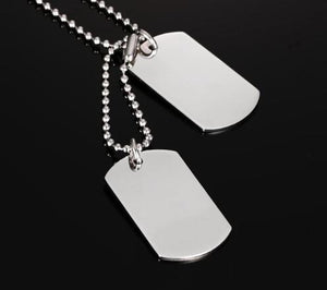 VNOX Double Dog Tag Necklace Pendant Men Jewelry - Trend Catalog - 