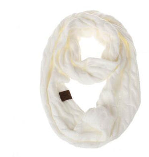 Winter Knitted Cable Ring Scarf Female Autumn Infinity Scarves - Trend Catalog