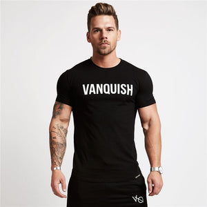 Sport T Shirt Men Cotton O-Neck Gym Training T shirt men Elastic tight Running T shirt Sport Bodybuilding Fitness shirt