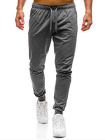 Dropshipping Men Joggers Elastic Waist Long Trousers 2019 Brand Fashion Casual Solid Color Fitness Workout Sweatpants Blue Red - Trend Catalog
