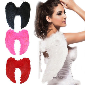 1Pc 4 Color Adult Angel Wings Dress Up Costume Fashion Girls Feather Fairy Pretty Halloween Cosplay Wing Party Supplies - Trend Catalog