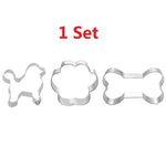 3pcs Patisserie Reposteria Pet Dog Bone Claw Fondant Cake Decor Tools Metal Cookie Cutter Paste Chocolate Biscuit Mold Bakery - Trend Catalog