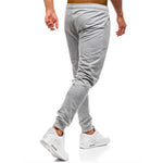 Dropshipping Men Joggers Elastic Waist Long Trousers 2019 Brand Fashion Casual Solid Color Fitness Workout Sweatpants Blue Red - Trend Catalog
