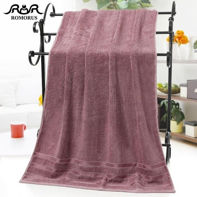 ROMORUS 100% Bamboo Fiber Towels Purple Gray Brown Bath Face Towel Set Cool Bamboo Absorbent Healthy Bathroom Towels for Adults - Trend Catalog