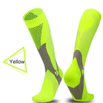 Men & Women New Compression Long Running Socks Men High Elastic Sports Stocking Running Cycling High Compression Leg Support - Trend Catalog