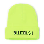 Embroidery Billie Eilish Beanie Hat Women Men Knitted Warm Winter Hats For Women Men Solid Hip-hop Casual Cuffed Beanies Bonnet - Trend Catalog - 