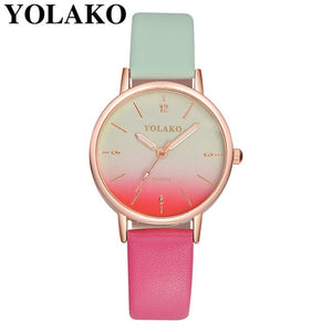 Brand Leather Quartz Women's Watch Ladies Fashion Watch Women Wristwatches Clock relogio feminino masculino W50 - Trend Catalog - 