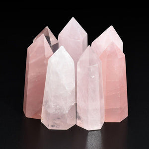 1PC Large 100% Natural Rock Pink Rose Quartz Crystal, Stone 50-60mm and 70-75mm Handmade Home Decor - Trend Catalog - 1PC Large 100% Natural Rock Pink Rose Quartz Crystal