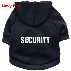 Security Cat Clothes Pet Cat Coats Jacket Hoodies For Cats Outfit Warm Pet Clothing Rabbit Animals Pet Costume