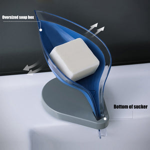 Soap Holder Sink Sponge Drain Box Creative Suction Cup Soap Storage Drying Rack Cleaning Brush Case Bathroom Supplies