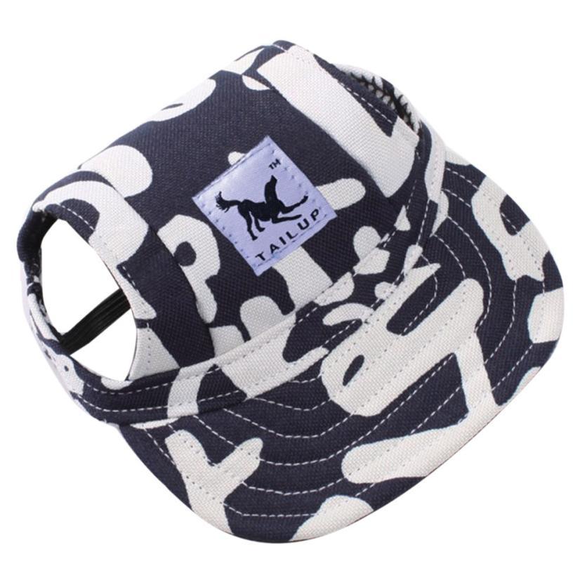 Pet Dog Cap Small Pet Summer Canvas Cap Dog Baseball Visor Hat Puppy Outdoor Sunbonnet Cap