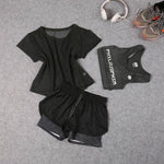 3 Pcs Set Women's Yoga Suit Fitness Clothing Sportswear For Female Workout Sports Clothes Athletic Running Yoga Suit Sets - Trend Catalog