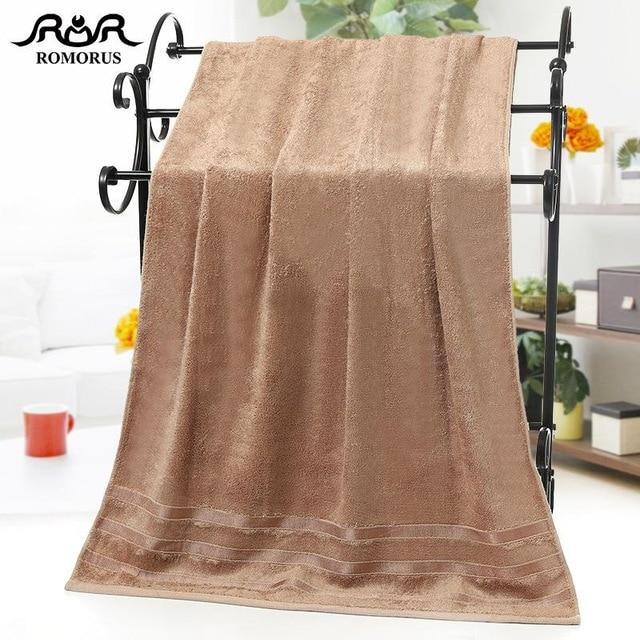 ROMORUS 100% Bamboo Fiber Towels Purple Gray Brown Bath Face Towel Set Cool Bamboo Absorbent Healthy Bathroom Towels for Adults - Trend Catalog