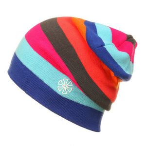 Outdoor Beanies Cap Casual Striped Knitted Hat Headwear Snowboarding Skiing Skating Cycling Apparel Accessories - Trend Catalog - 