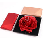 3D Pop Up Red Rose Flower Ring Box Wedding Engagement Box Jewelry Storage Holder Case - Trend Catalog - 