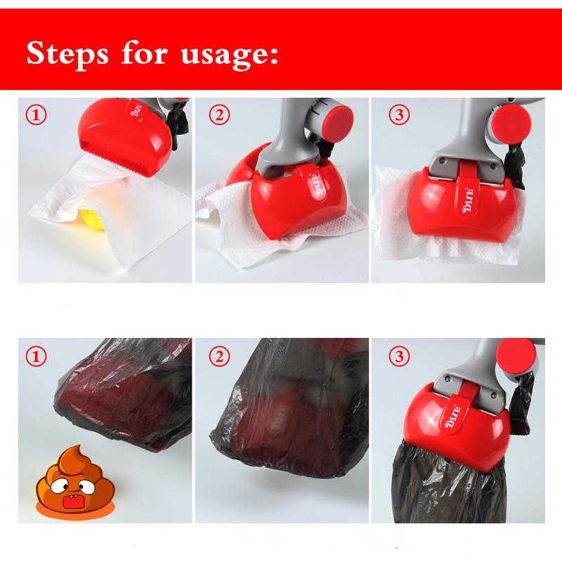 2 In 1 Pet Pooper Scooper +(1 Lot=20Pcs)Poop sacks Set Dog Cat Outdoor Waste Cleaning - Trend Catalog