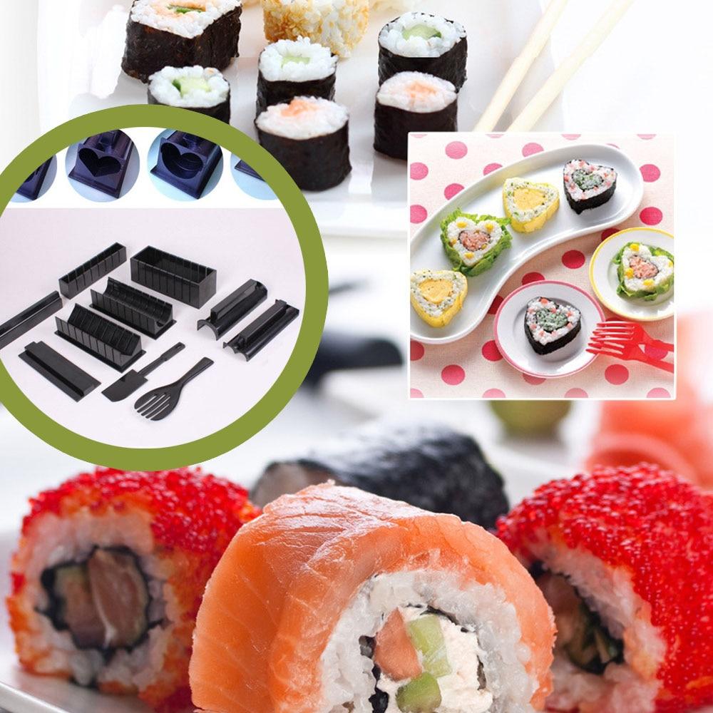 11pcs/set DIY Sushi Maker Rice Mold Kitchen Sushi Making Tool Set - Trend Catalog